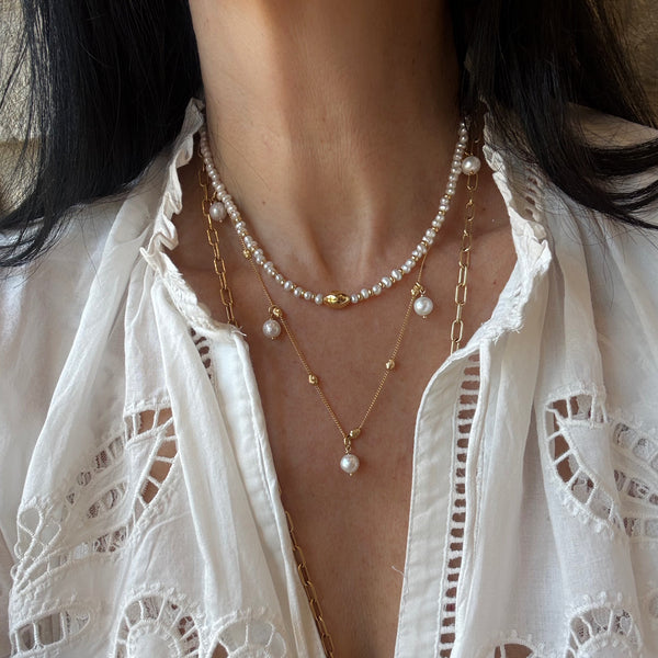 pearl drop שרשרת טיפות פנינה