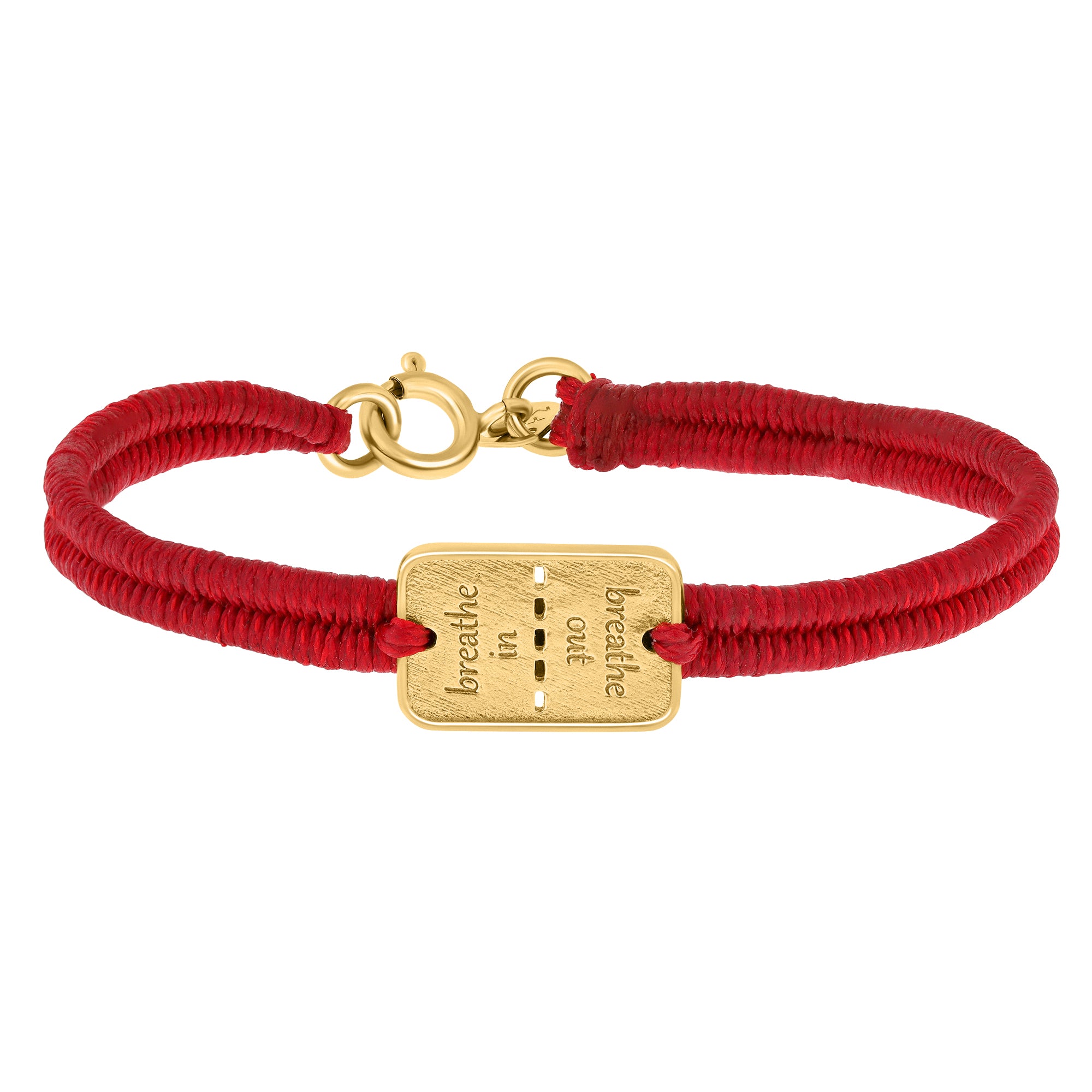 ״לנשום״ - צמיד עם רצועת קשרים אדומה