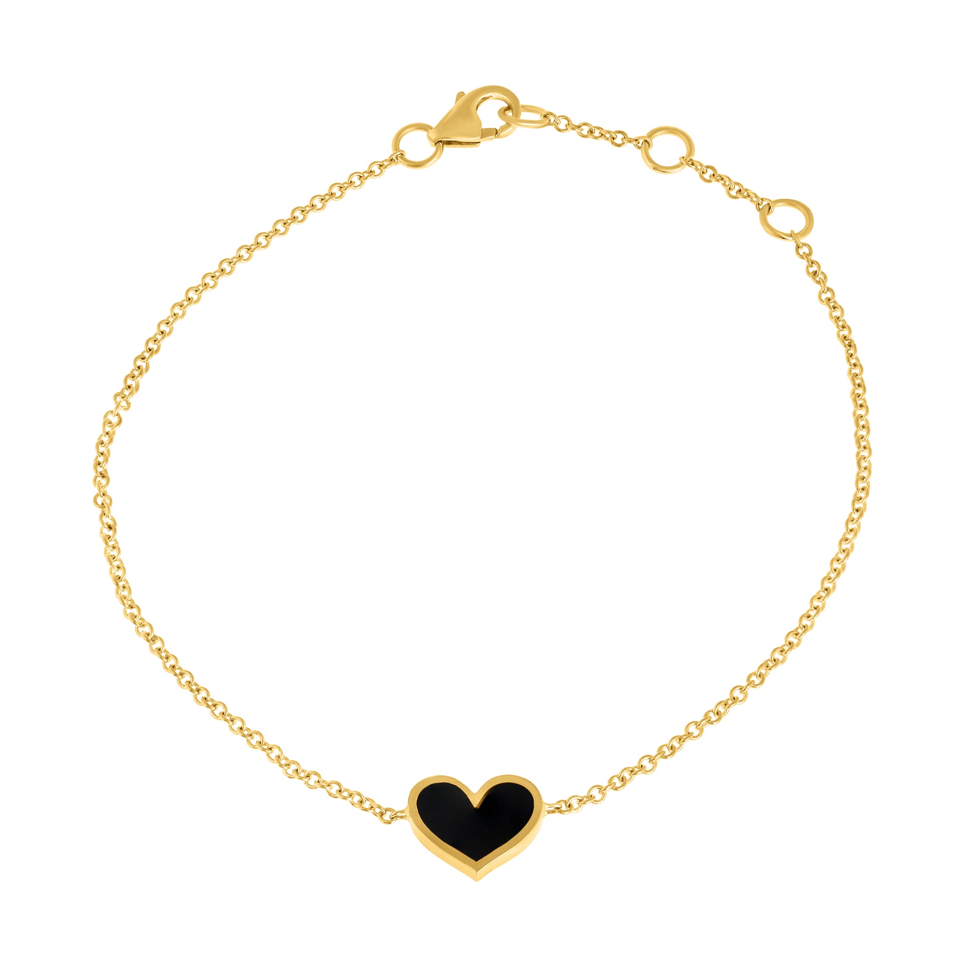 צמיד עדן לב שחור